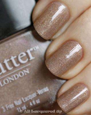 Add some sparkle to your nails with Champagne Glitter nail polish