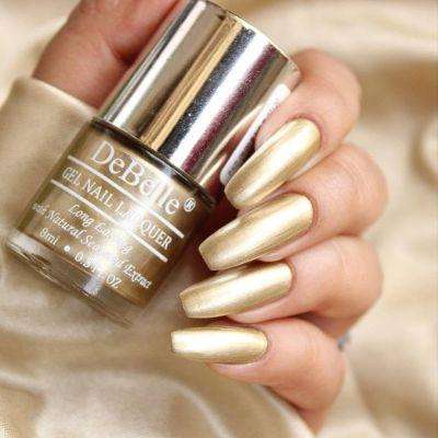 Gold nail polish