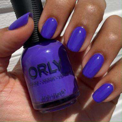 Light lavender nails provide a delicate and feminine touch