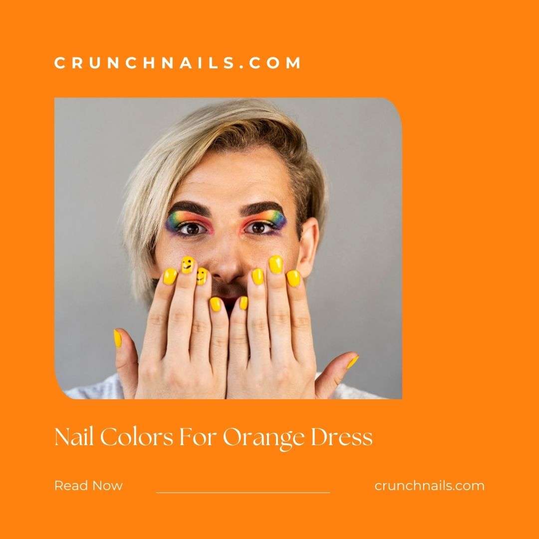 Nail Colors For Orange Dress