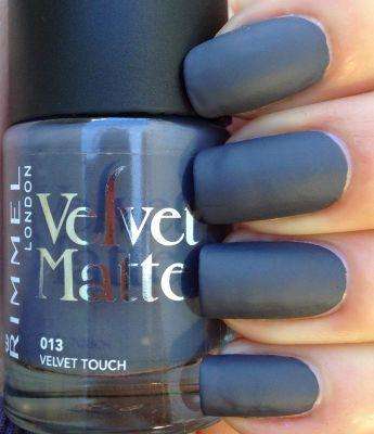 Velvet nails with a matte finish can look really luxurious