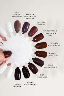 chocolaty Brown nails are the way to go