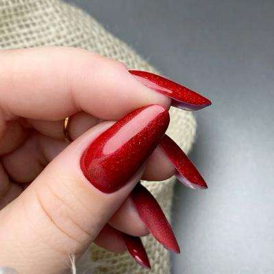 Berry Lady In Red Nails