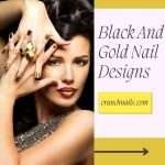 Black And Gold Nail Designs