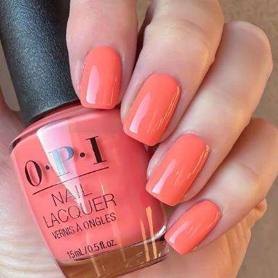 Bright Coral Nail Colors For A Beach Vacation