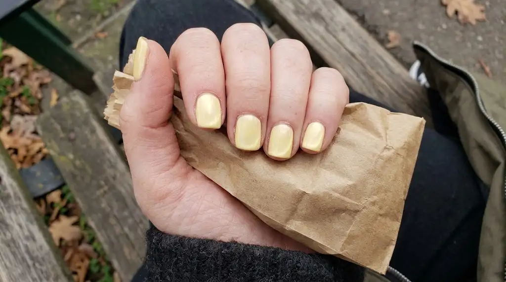 Butter Yellow Sunshine Nails