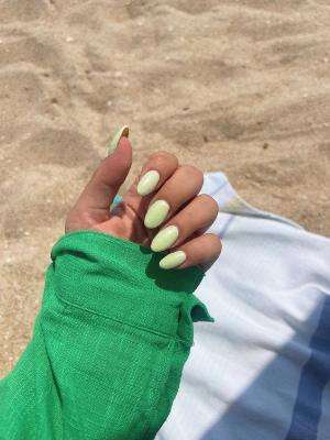 Lime Green Nail Colors For A Beach Vacation