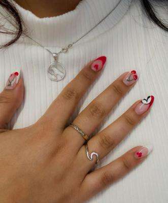 Neon Cherry Nails are a must-try