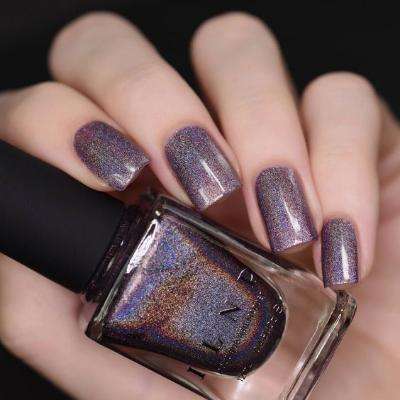 Now, let's zoom in on Shimmer Plum Nail Art