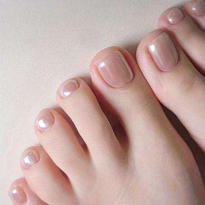 Pearl Whisper Toe Nail Designs