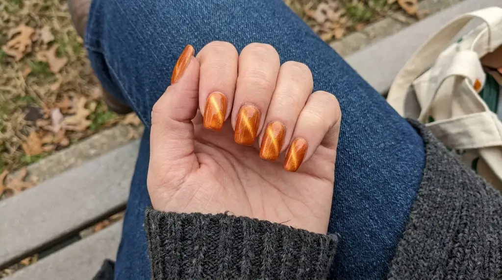 Pumpkin Orange Spice Nails