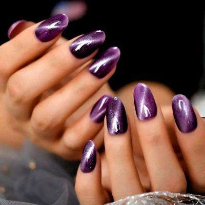 This nail shape is classy with a touch of edge