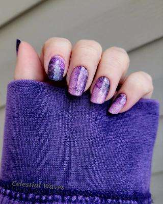 Town Purple Nails Design