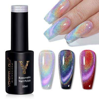 Unicorn Cat Eye Nails