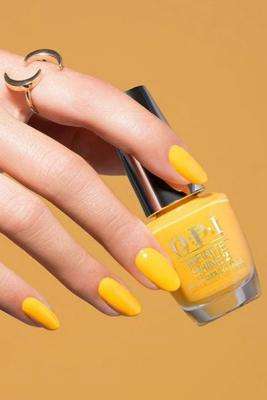 Yellow Polish Nails