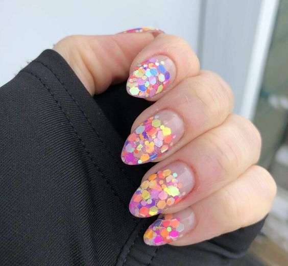 Chunky Glitter Nails