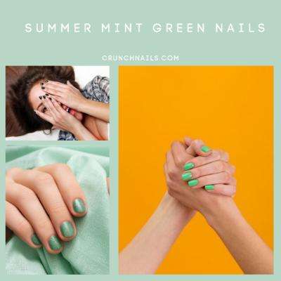 Summer Mint Green Nails