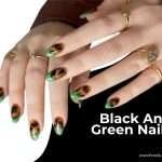 Black And Green Nails