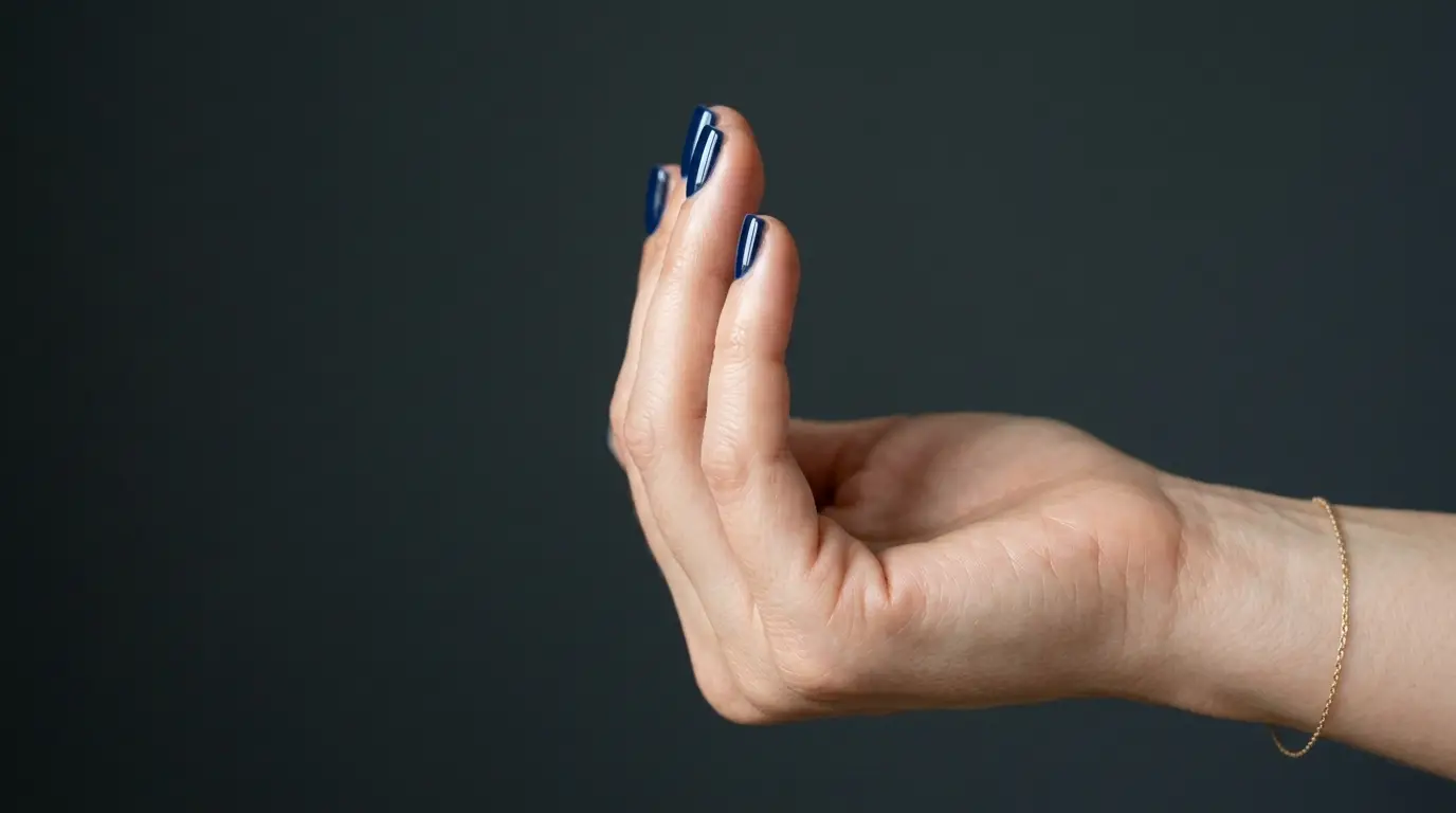 Classic Glossy Navy Short Square Nails