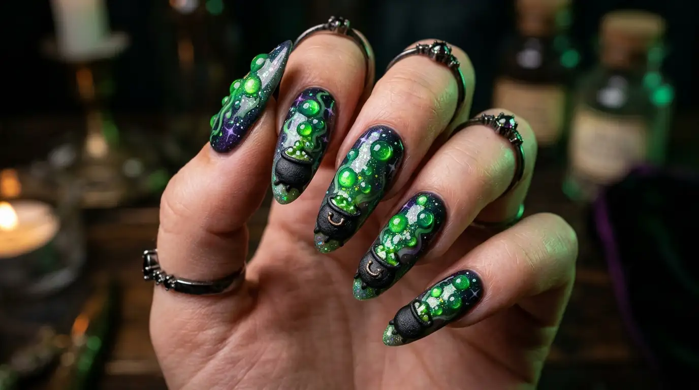 Bubbling Cauldron Nails