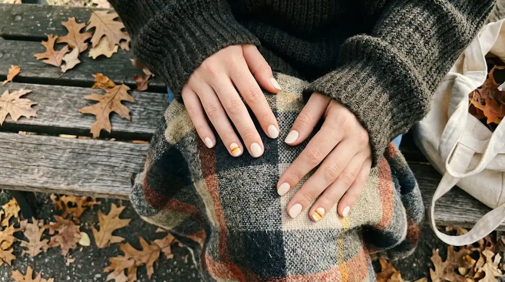 Candy Corn Stripe Nails
