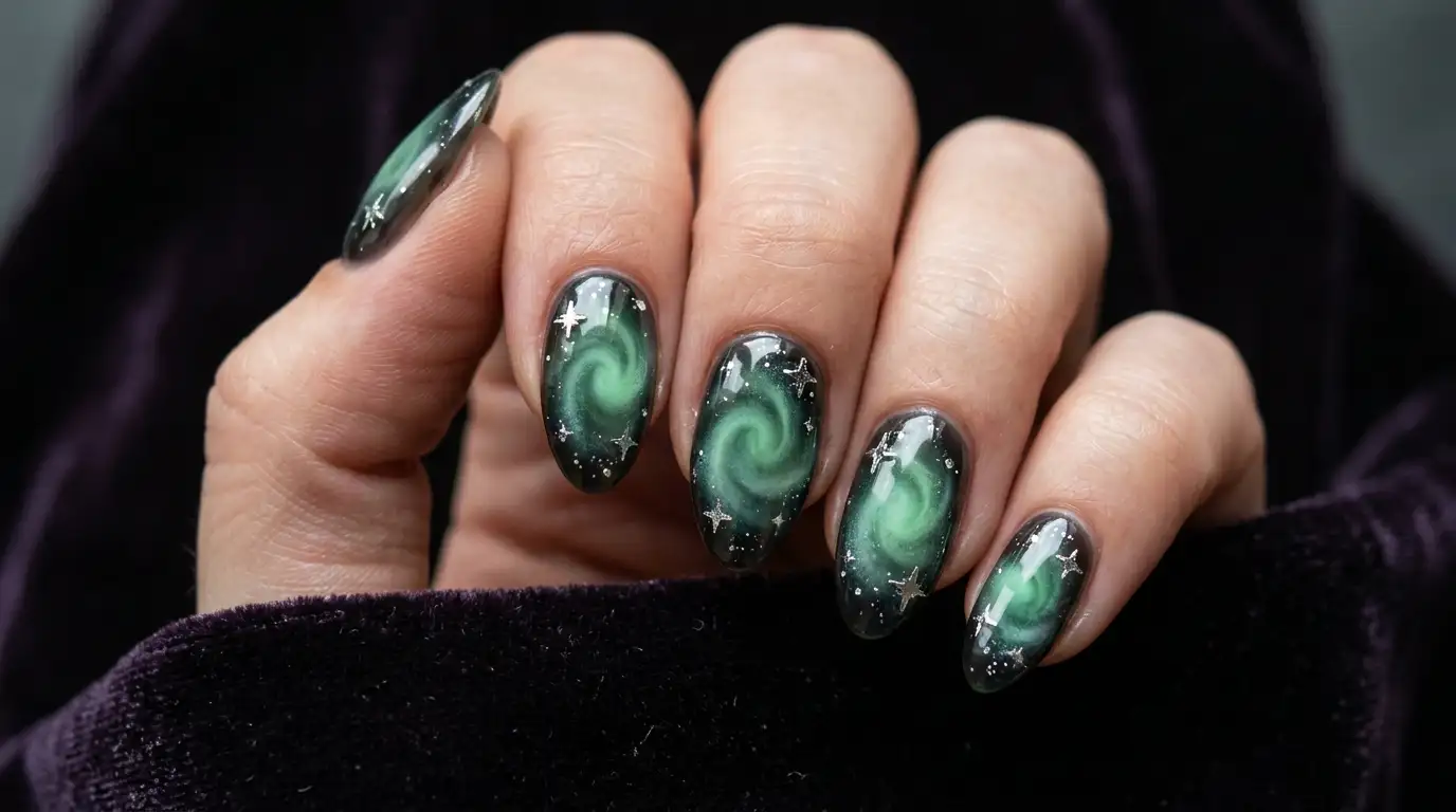 Crystal Ball Mystic Nails