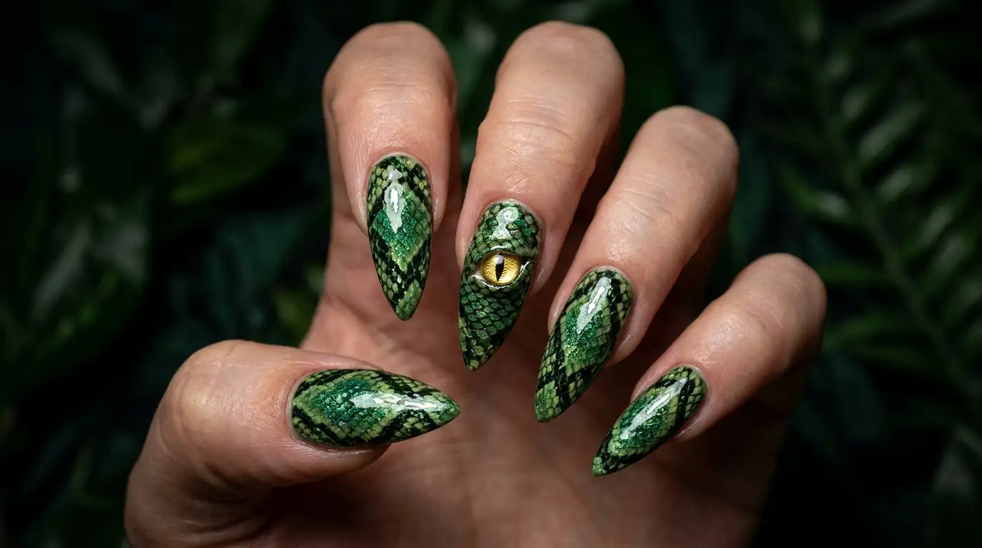 Snakeskin Python Nails