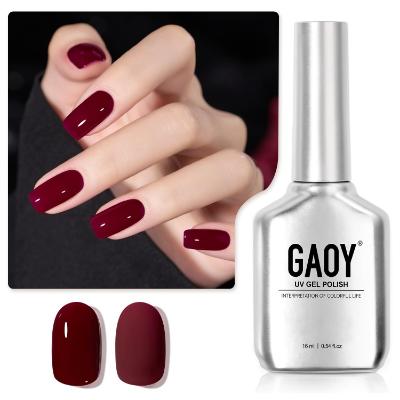 Deep Red Winter Nail Polish