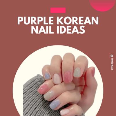 Purple Korean Nails Ideas