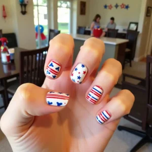4th of July Press-On Nails