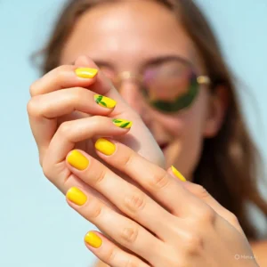 Amalfi Lemon Nails 