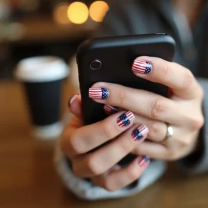 American Flag Nail Wraps