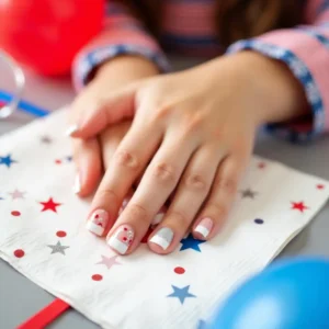 Confetti Tip Nails Confetti Tip Nails