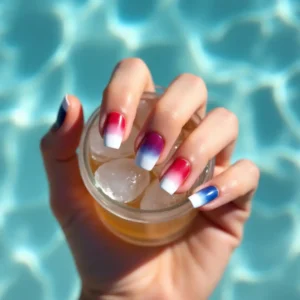 Firework Burst Nails