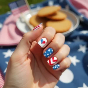 Flag Heart Accent