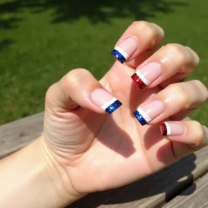 Glitter Flag Tips