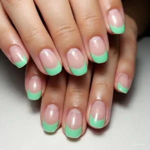 Seafoam French Tips