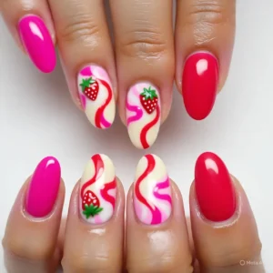 Strawberry Shortcake Nails