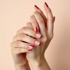 French Tip Ruby Nails French Tip Ruby Nails