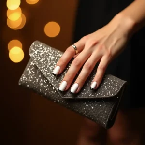 Glittery Black Tips Glittery Black Tips