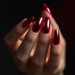 Ruby Chrome Nails Ruby Chrome Nails