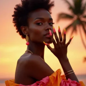 Sunset Ombre Nails Sunset Ombre Nails
