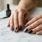 Black and White Nail Art