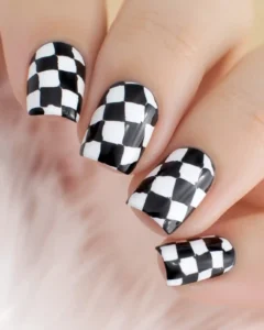 Checkerboard Nails