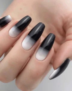 Ombre Black and White Fade