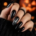 Black Halloween Nail Ideas