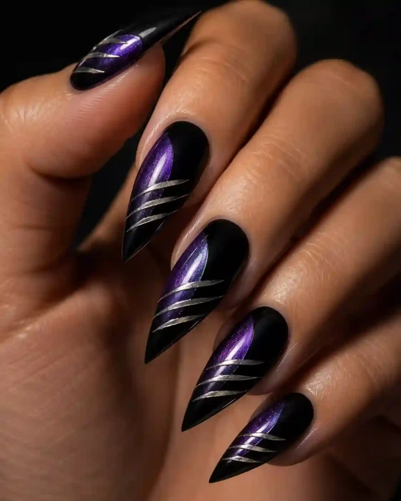 Black Panther Claw Nails