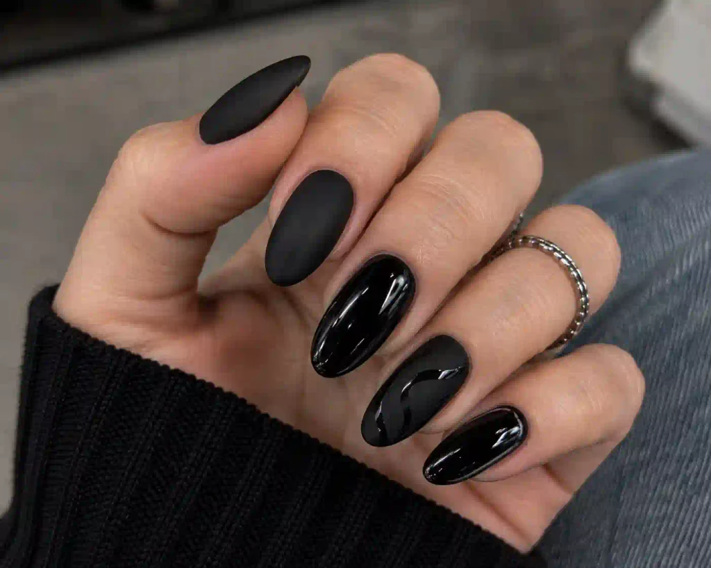 Black Velvet Nails 