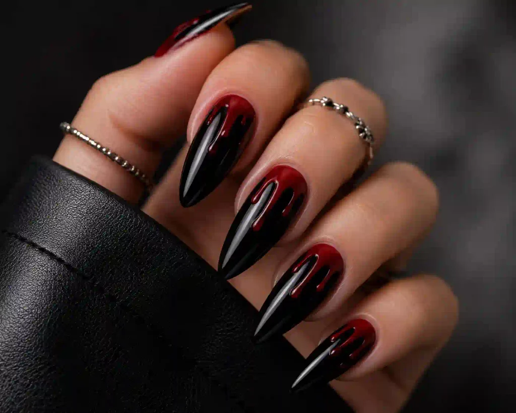 Blood Drip Nails