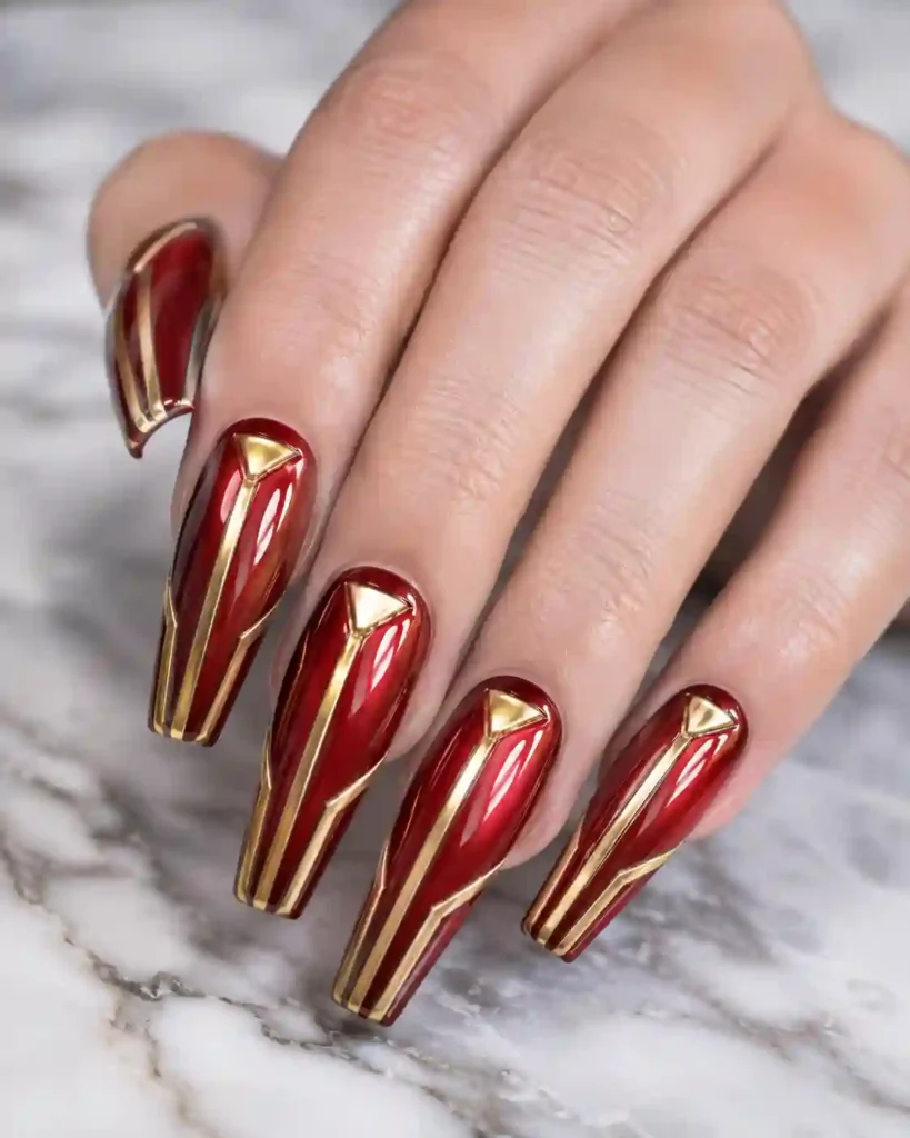 Iron Man Suit Nails